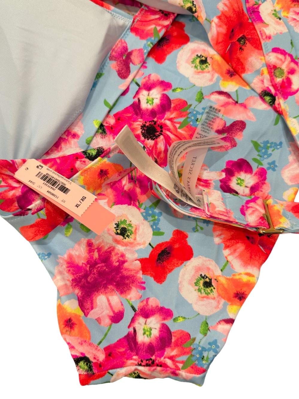 Victoria’s Secret Floral Bikini Set NWT XL High Waist Cheeky Bottom - Picture 6 of 6
